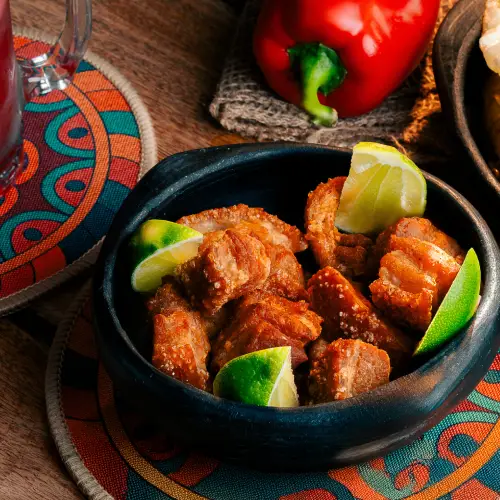 porcion de chicharron